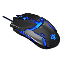 Myš drôtová USB, E-blue Auroza Type IM, čierna, optická, 4000DPI