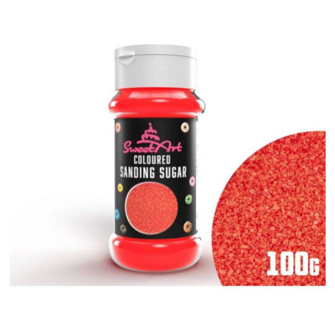 Dekoratívny červený cukor SweetArt (100 g) - dortis - dortis