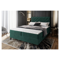 Expedo Čalúnená posteľ boxspring ROKOS + topper, 140x200, monolith 37