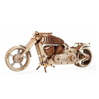 Ugears 3D drevené mechanické puzzle VM-02 Motorka (chopper)