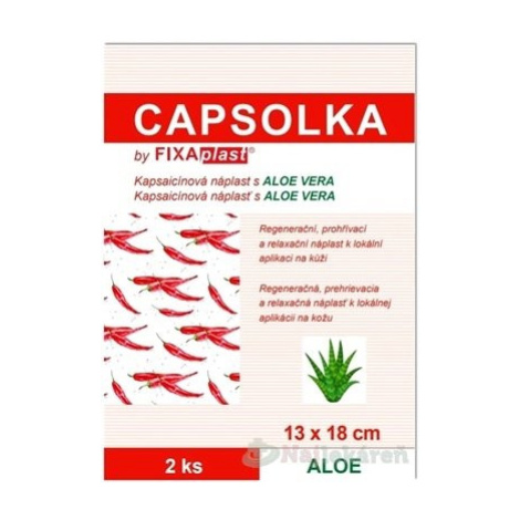 Capsolka - kapsaicínová náplast s Aloe vera 13 cm x 18 cm