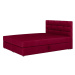 Expedo Čalúnená posteľ boxspring BETANIA + topper, 140x200, itaka 33