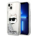 Kryt Karl Lagerfeld iPhone 14 Plus 6,7" silver hardcase Glitter Choupette Head (KLHCP14MLNCHCS)