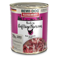 BEWI DOG konzerva – Hydinové srdcia, 800 g