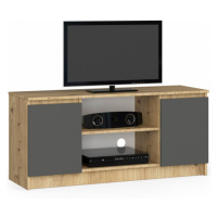 Stolík pod TV RTV 120 2D 1P dub artisan / sivý