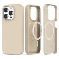 Kryt TECH-PROTECT SILICONE MAGSAFE IPHONE 15 PRO SAND BEIGE (9319456604023)