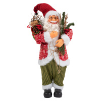 Figurka Santa Clause Mikolaj 90 cm vícebarevná