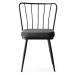 Antracitové kovové jedálenské stoličky v súprave 2 ks Yildiz – Kalune Design