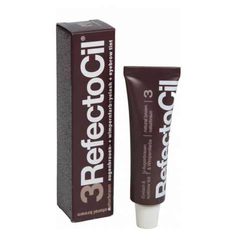 RefectoCil farba na riasy a obočie 15 ml – Prírodná hnedá č. 3