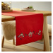 Bavlnený behúň na stôl s vianočným motívom 33x220 cm Christmas Robins - Catherine Lansfield