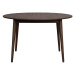 Tmavohnedý okrúhly rozkladací jedálenský stôl z dubového dreva ø 120 cm Tyler – Rowico