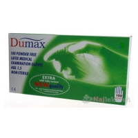 DUMAX RUKAVICE latexové vyšetrovacie nesterilné bez púdru, veľkosť L; 100ks