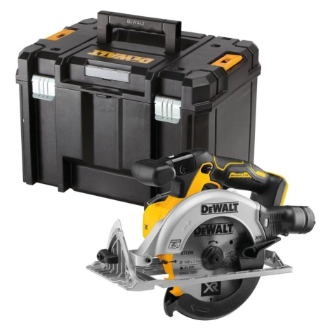 DeWALT 18V XR Aku bezuhlíková kotúčová píla DCS565NT-XJ Solo + kufor