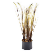 Umelá kvetina GRASS 55 cm žlto-hnedá