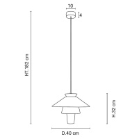 MARKET SET Závesné svetlo Ruche, Ø 40 cm, marshmallow