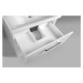 AQUALINE - VEGA umývadlová skrinka 62x50x43,6cm, 2x zásuvka, biela VG064