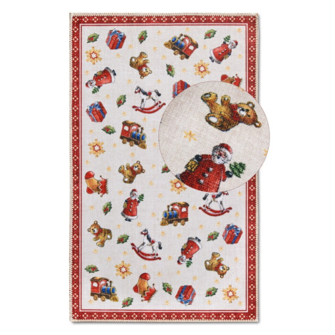 Červený koberec s vianočným motívom 50x80 cm Red Christmas – Villeroy&Boch