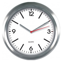 Nástenné hodiny MPM, 2484.7000 - strieborná/biela, 29cm