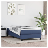 vidaXL Rám na boxspring posteľ modrý 90x190 cm látka