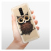 Plastové puzdro iSaprio - Owl And Coffee - Samsung Galaxy A6+