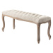 Dekoria Lavička Isacco cream 114 x 38 x 48 cm:, 114 x 38 x 48 cm