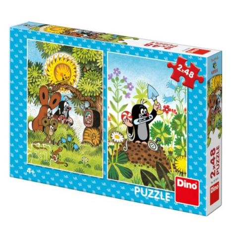 Dino Krtko 2x48 Puzzle NOVÉ