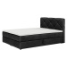 Expedo Čalúnená posteľ boxspring SCARLETT + topper, 160x200, itaka 15