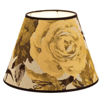 Tienidlo na lampu Sofia 21 cm, kvetinový vzor žltá