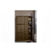 Hnedá šatníková skriňa z borovicového dreva s posuvnými dverami 139x215 cm Katoi – BePureHome
