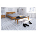 Dvojlôžková posteľ z dubového dreva 140x200 cm Retro 2 - The Beds