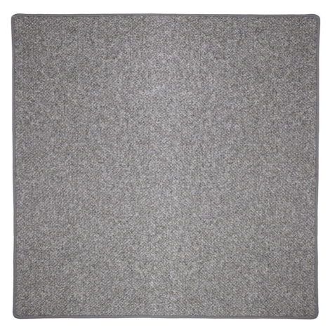 Kusový koberec Wellington šedý čtverec - 150x150 cm Vopi koberce