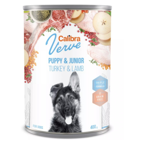 CALIBRA Verve Puppy&Junior Turkey&Lamb konzerva pre šteňatá 400 g