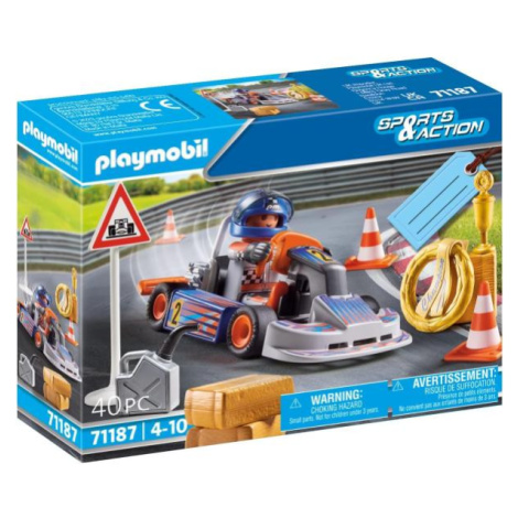 PLAYMOBIL Sport & Action 71187 Motokárový pretekár