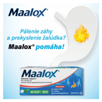 MAALOX 40 žuvacích tabliet