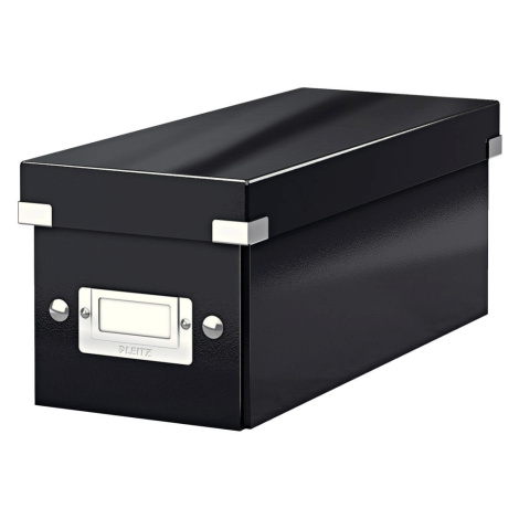 Čierny kartónový úložný box s vekom 14x35x14 cm Click&Store – Leitz