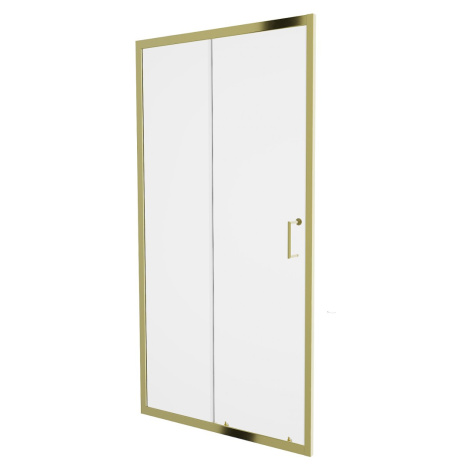MEXEN - Apia posuvné sprchové dvere 120, transparent, zlaté 845-120-000-50-00