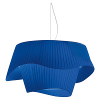 Modo Luce Cocó textilná závesná lampa Ø 60cm modrá
