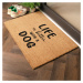 Rohožka z kokosového vlákna 40x60 cm Life Is Better With & Dog – Artsy Doormats