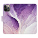 Flipové puzdro iSaprio - Purple Paint - iPhone 12/12 Pro
