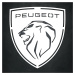 Drevený obraz - Logo Peugeot - Erb, Biela