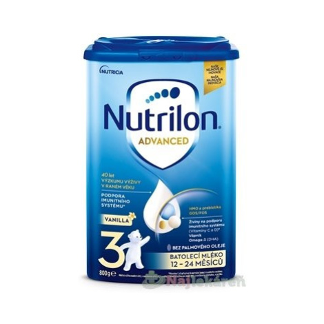 Nutrilon Advanced 3 VANILLA batoľacia mliečna výživa v prášku (12-24 mesiacov) 800 g