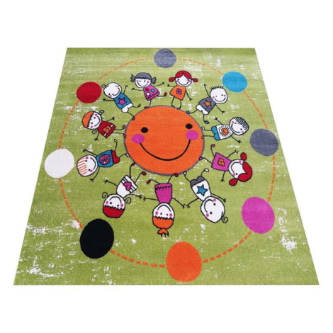 DY Farebný koberec do detskej izby Sole Rozmer: 400x400 cm