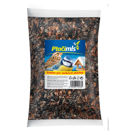 Ptačímls Krmivo pre vonkajšie vtáctvo, semienka mix, 800 g