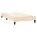 vidaXL Rám na boxspring posteľ krémový 90x190 cm látka