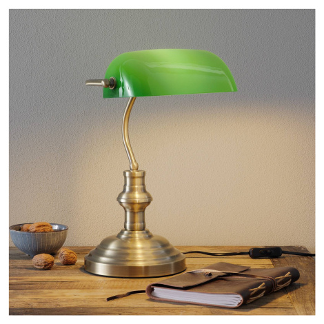 Stolová lampa Bankers, v. 42 cm zelená Markslöjd