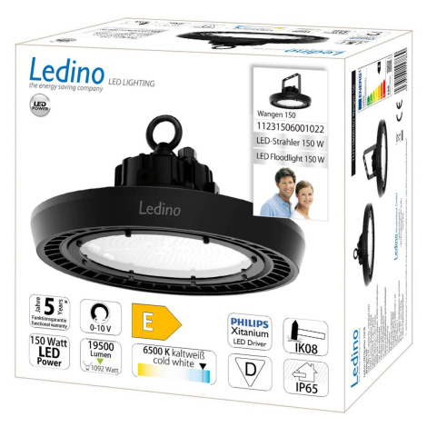 LED reflektor Wangen Highbay 6 500 K 150 W Ledino