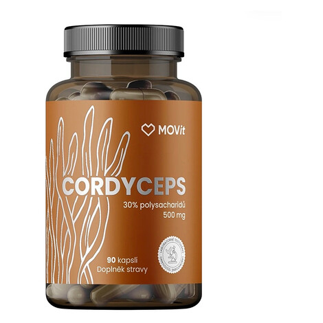MOVIT Cordyceps 30% polysacharidov 500 mg 90 kapsúl