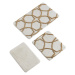 Hnedo-krémové kúpeľňové predložky v súprave 3 ks 100x60 cm Bonne – Foutastic