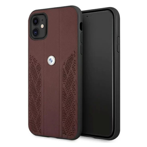 Kryt Case BMW BMHCN61RSPPR iPhone 11 6,1" red hardcase Leather Curve Perforate (BMHCN61RSPPR)