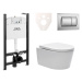 Cenovo zvýhodnený závesný WC set Jika do ľahkých stien / predstenová montáž + WC SAT Brevis SIKO